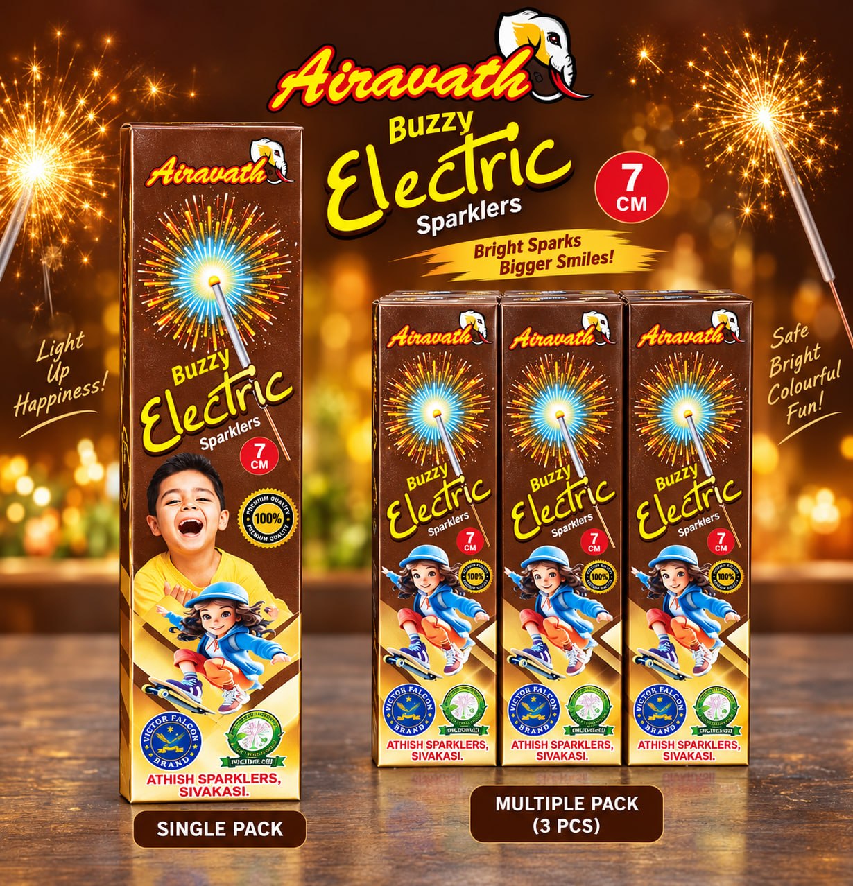 7 CM ELECTRIC SPARKLERS