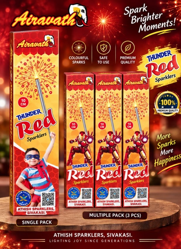 7CM RED SPARKLERS