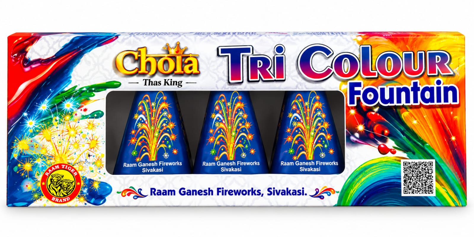 TRI COLOUR FOUNTAINS (5 PCS)